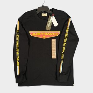AGTAWH All‎ Good Things Long Sleeve T-Shirt Black Men's Medium NWT